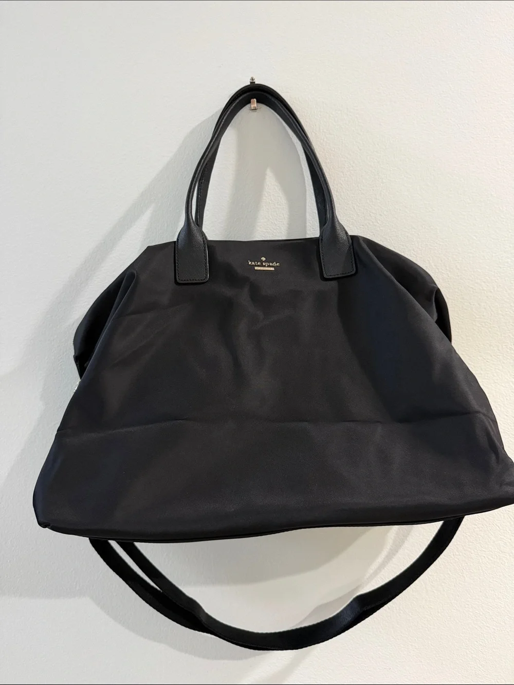 kate spade Black Nylon Tote with Top Handles